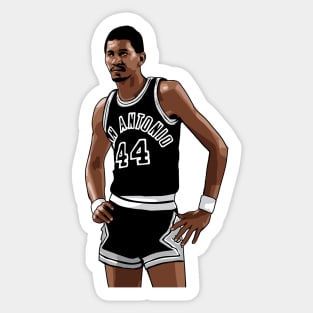 George Gervin Vector Standing Sticker